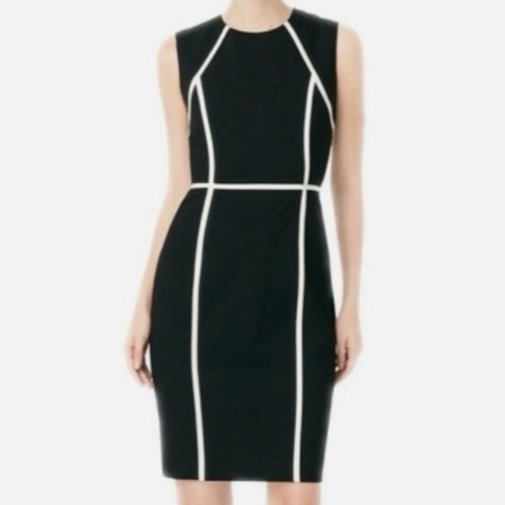 Like New - CALVIN KLEIN Sheath Dress - spring summer party cocktail pencil LBD